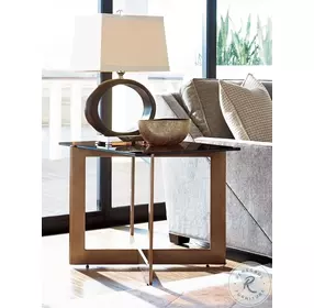 Zavala Bronze Aperture End Table