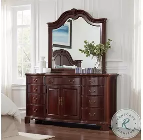 Orchard Crest Classic Antique Cherry Mirror