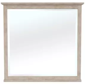Bennett Frosted Gray Rectangular Dresser Mirror