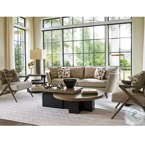 Zanzibar Senegal And Deep Espresso Portofino Nesting Cocktail Tables