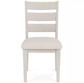 Glenndale Beige Upholstered Ladder Back Side Chair Set of 2