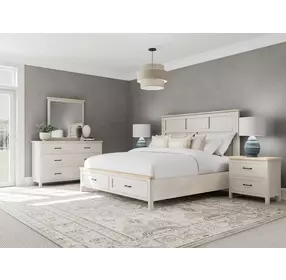 Glenndale Aged White and Wheat 6 Drawer Dresser