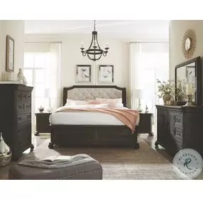 Seph Peppercorn California King Sleigh Storage Bed