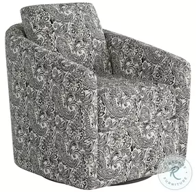 Daisey Charleston Caviar 32" Wide Swivel Glider