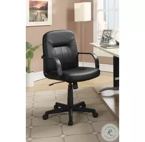 Minato Black Adjustable Office Chair