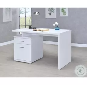 Irving White Office Desk