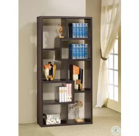 800264 Cappuccino Bookcase
