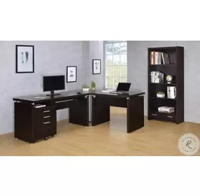 Skylar Cappuccino Computer Desk