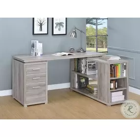 Yvette Grey Driftwood Office Desk