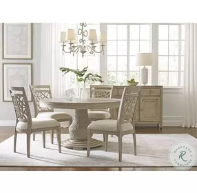 Vista Largo Oyster Round Dining Table