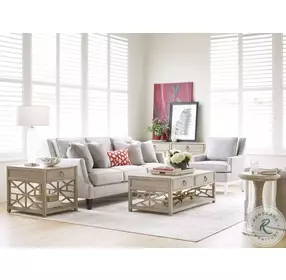 Vista Biscane Oyster Round End Table