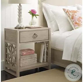 Summit Seabreeze Oyster Open Nightstand