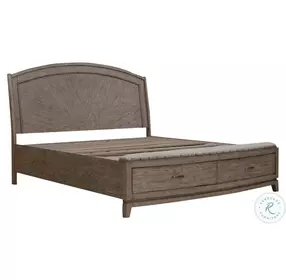 Avalon Burnished Beige Panel Storage Bedroom Set