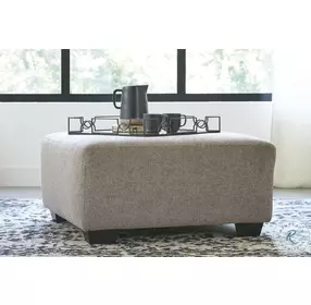 Ballinasloe Platinum Oversized Accent Ottoman