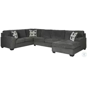 Ballinasloe Smoke 3 Piece Sectional with RAF Chaise