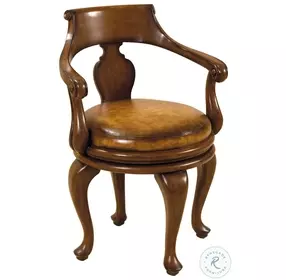 Contour Florentine Brown Leather Game Chair