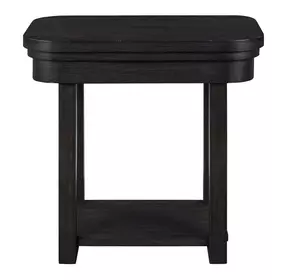 Weston Peppercorn Rectangular Chairside Table
