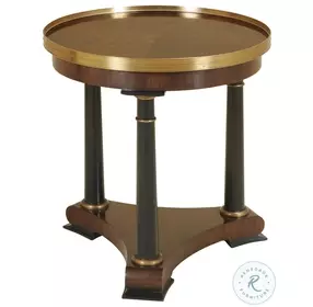 Palladium Gold And Webster Walnut Occasional Table