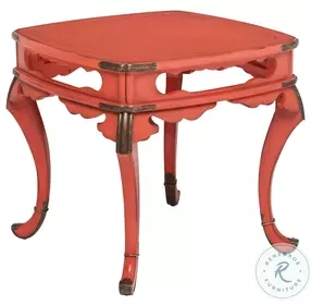 Elsie Aged Persimmon Lacquer Occasional Table