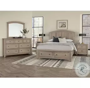 Woodbridge Shadow Gray Queen Arch Storage Platform Bed