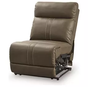 Ultra Max Biscotti Power Armless Recliner with Adjustable Headrest