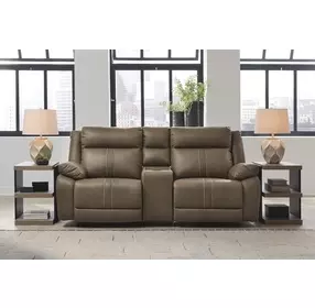 Ultra Max Biscotti 3 Piece Modular Power Reclining Sectional with Console USB Charging and Audio Console