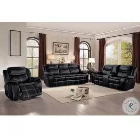 Bastrop Black Glider Reclining Chair
