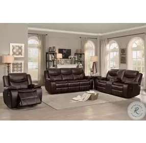 Bastrop Dark Brown Reclining Sofa