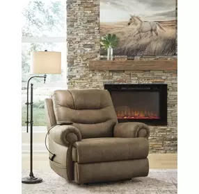 Created Comfort Earth Power Lift Recliner with Power Headrest and Heat Massage