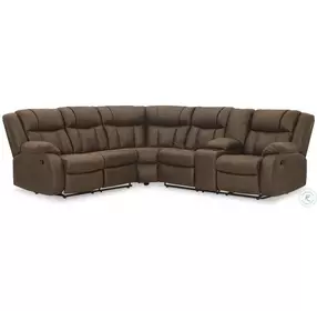 Trail Boys Walnut 2 Piece LAF Reclining Sectional