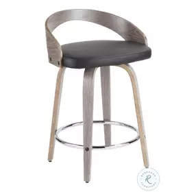 Grotto Black Counter Height Stool Set Of 2