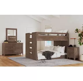 Carlson Harvest Brown Full Over Full Bunk Bed