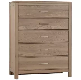 Tide And Timber Clear Oak 5 Drawer Chest