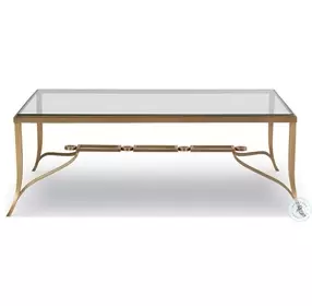Cortona Antique Brass Cocktail Table