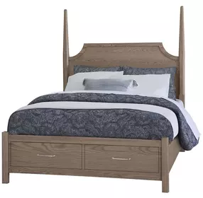 Tide And Timber Gray Oak Pencil Poster Storage Bedroom Set