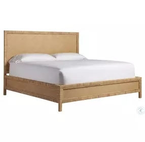 Horizon Point Wrapped Split Rattan And Raffia Panel Long Key Bedroom Set