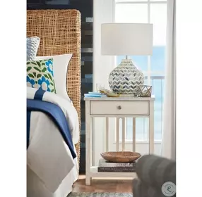 Coastal Living Escape Sandbar Stone Top Bedside Table