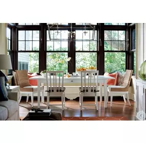 Coastal Living Siesta Key Dover Natural Performance Fabric Dining Chair Set Of 2