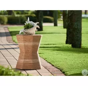 Coastal Living Wrapped Abaca Octagonal Side Table