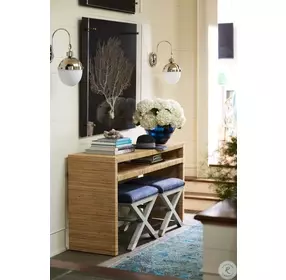 Horizon Point Wrapped Split Rattan Console Table