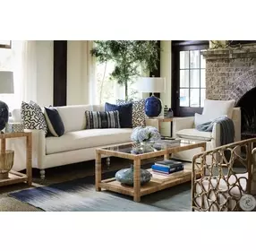 Horizon Point Wrapped Split Rattan End Table