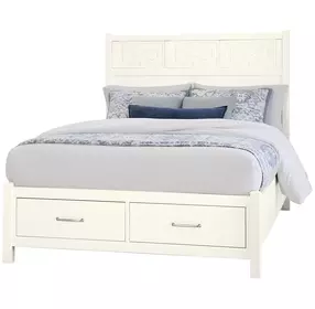 Tide And Timber White Maple Panel Storage Bedroom Set