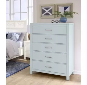 Tide And Timber Blue Maple 5 Drawer Chest