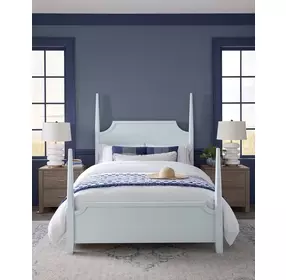 Tide And Timber Blue Maple King Pencil Poster Bed