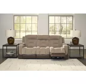 Ultimax Brownstone 87" Zero Gravity Power Reclining Sofa with USB Charging and LED