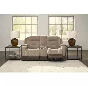 Ultimax Brownstone 76" Zero Gravity Power Reclining Loveseat with Console and USB Charging