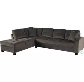 Emilio Chocolate 2 Piece Sectional