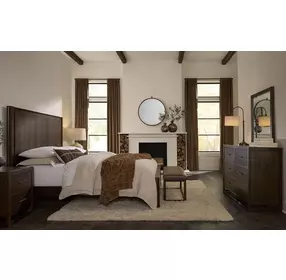 Lodge and Loft Sedona Brown Performance Fabric Bed Bench
