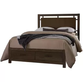 Lodge and Loft Dark Oak Floating Storage Panel Bedroom Set