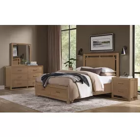 Lodge and Loft Blond Oak 6 Drawer Dresser